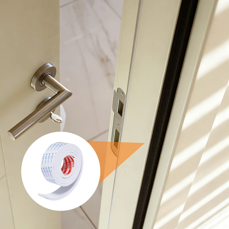 2pcs Foam Tape 60mm W x 10mm t x 2M Weather Stripping White for Door Window