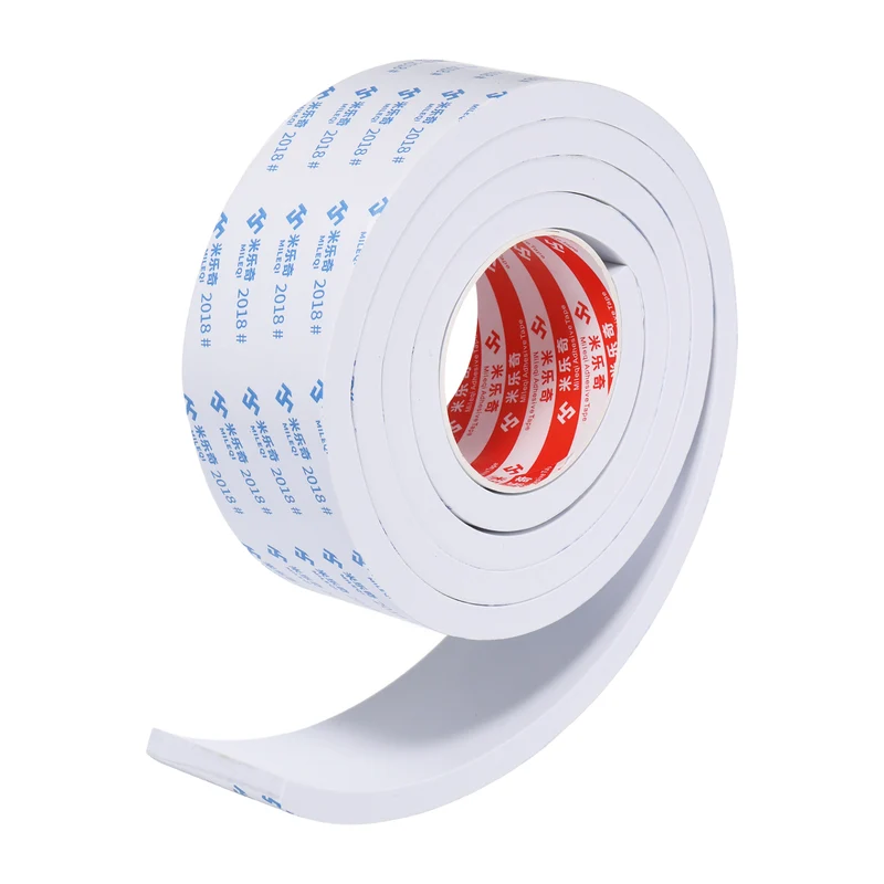 Foam Tape 60mm W x 10mm t x 2M Weather Stripping White for Door Window