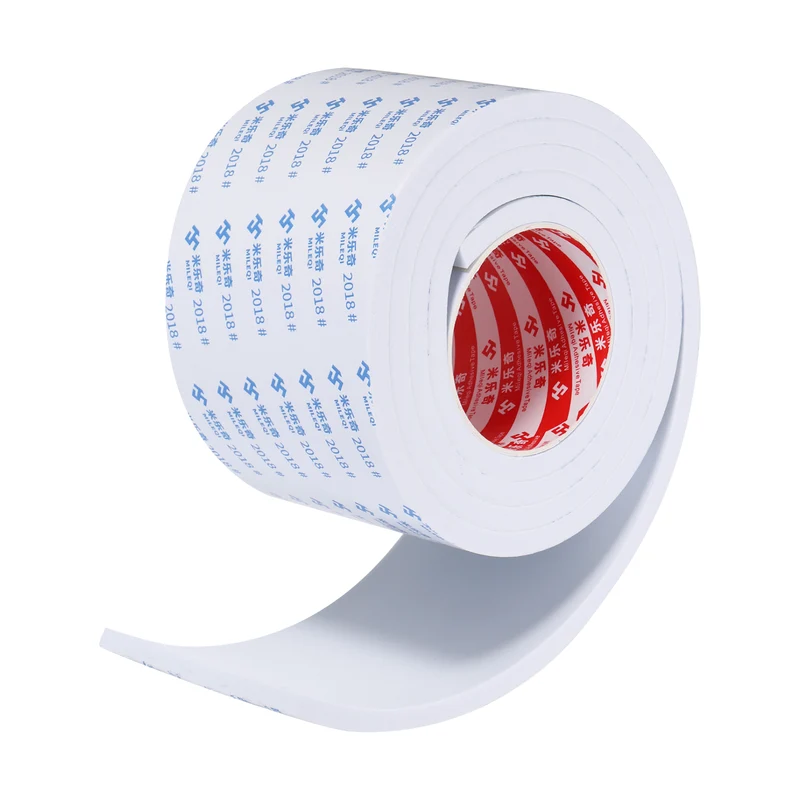 Foam Tape 100mm W x 8mm t x 2M Weather Stripping White for Door Window