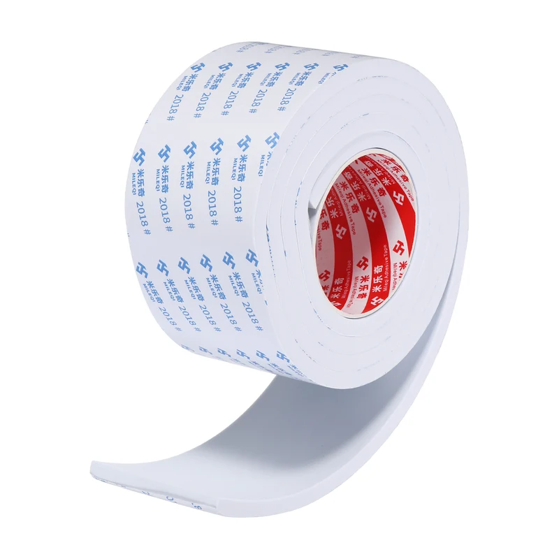 Foam Tape 80mm W x 8mm t x 2M Weather Stripping White for Door Window