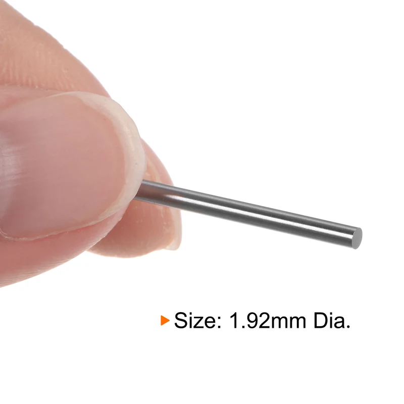 2pcs Class x Steel Pin Gage 1.92mm Dia Metric Tolerance 0.001mm Plug Gage Pins