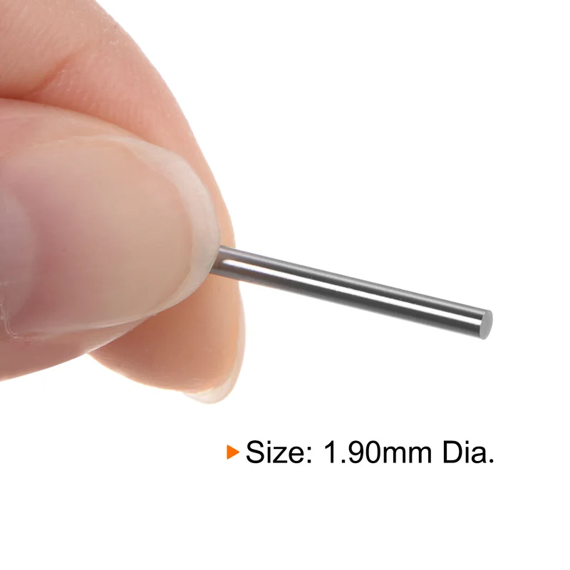 2pcs Class x Steel Pin Gage 1.90mm Dia Metric Tolerance 0.001mm Plug Gage Pins