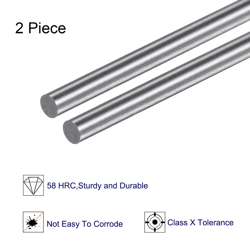 2pcs Class x Steel Pin Gage 1.90mm Dia Metric Tolerance 0.001mm Plug Gage Pins