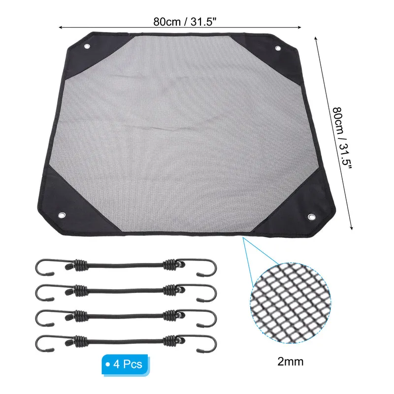 Air Conditioner Cover, 31.5x31.5" Outdoor AC Unit Mesh Covers AC Cover, Black