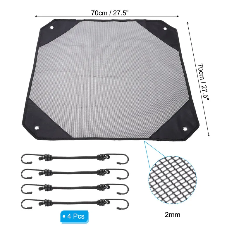 Air Conditioner Cover, 27.5x27.5" Outdoor AC Unit Mesh Covers AC Cover, Black