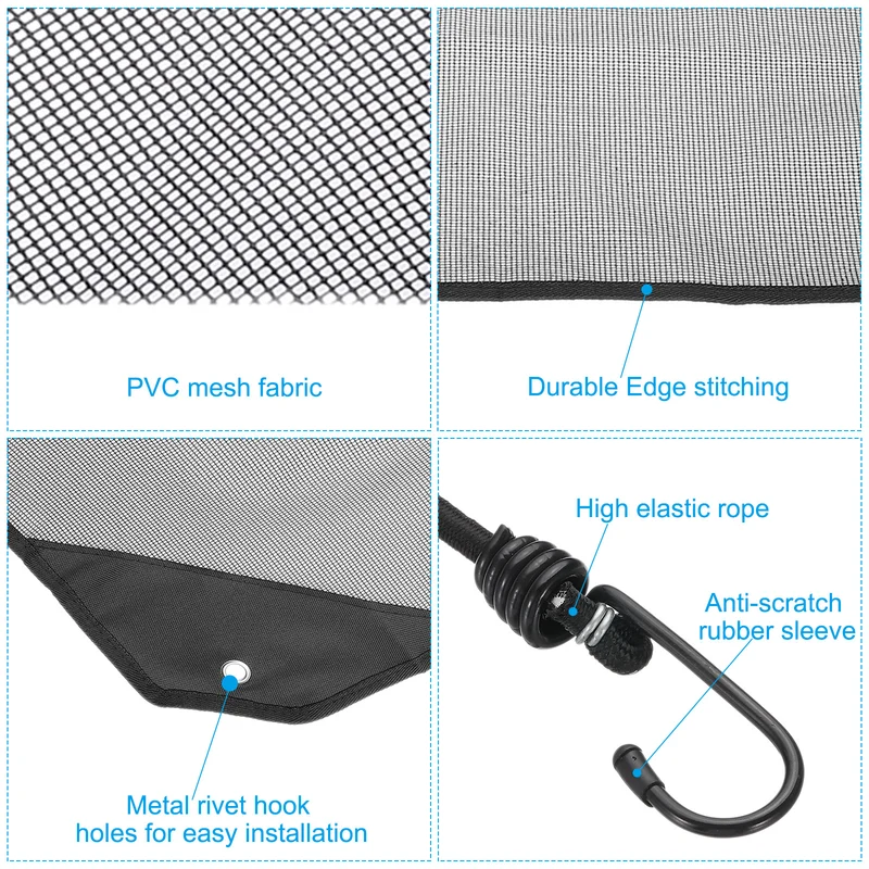 Air Conditioner Cover, 27.5x27.5" Outdoor AC Unit Mesh Covers AC Cover, Black