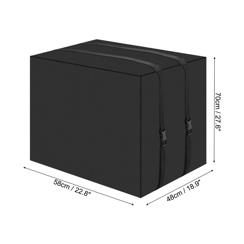 Air Conditioner Cover for Outside Units, 27.5x23x19 inch 600D Waterproof Window AC Unit Cover Dustproof Outdoor Window AC Protection Covers for Outdoor, Black