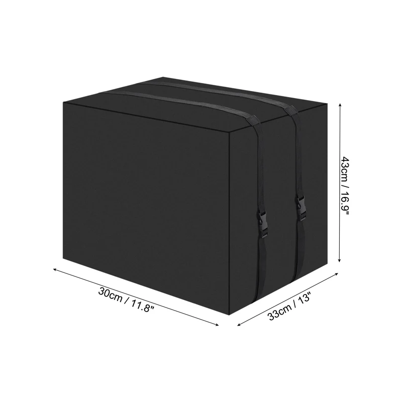 Air Conditioner Cover for Outside Units, 17x12x13 inch 600D Waterproof Window AC Unit Cover Dustproof Outdoor Window AC Protection Covers for Outdoor, Black