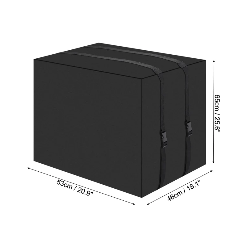 Air Conditioner Cover for Outside Units, 25.5x21x18 inch 600D Waterproof Window AC Unit Cover Dustproof Outdoor Window AC Protection Covers for Outdoor, Black