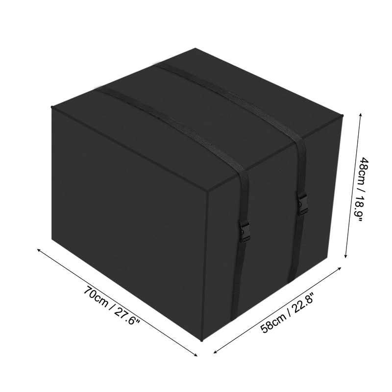 Air Conditioner Cover for Outside Units, 27.5x23x19 inch Waterproof Window AC Unit Cover Winter Dustproof Outdoor Window AC Protection Covers for Outdoor, Black