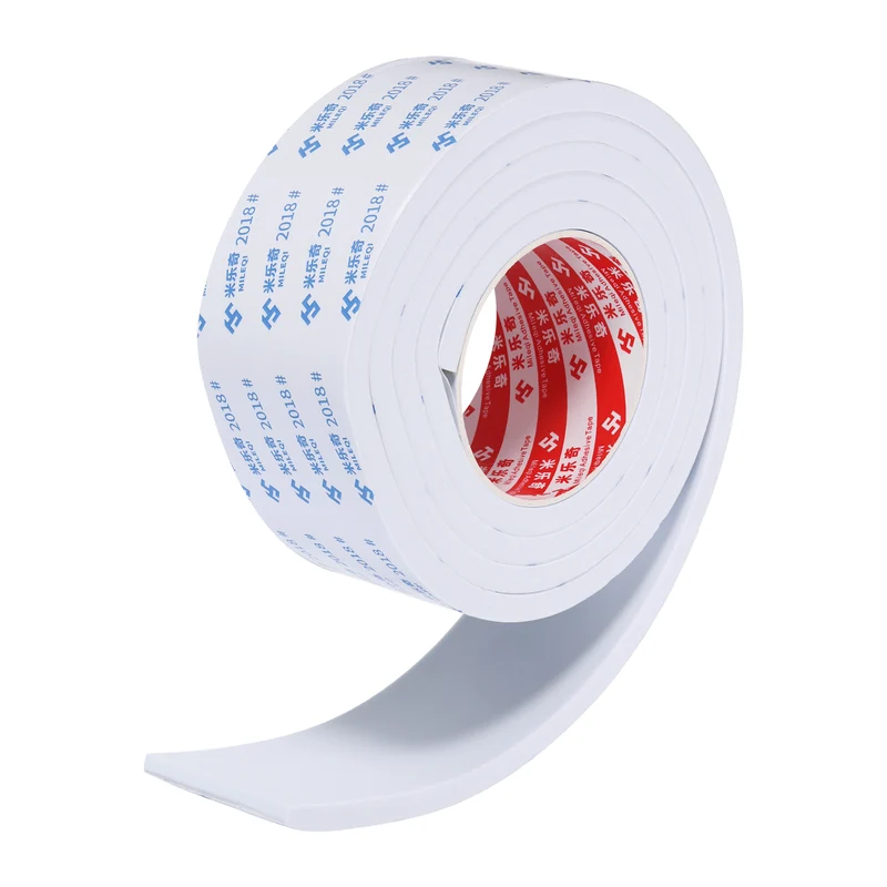 Foam Tape 60mm W x 8mm t x 2M Weather Stripping White for Door Window