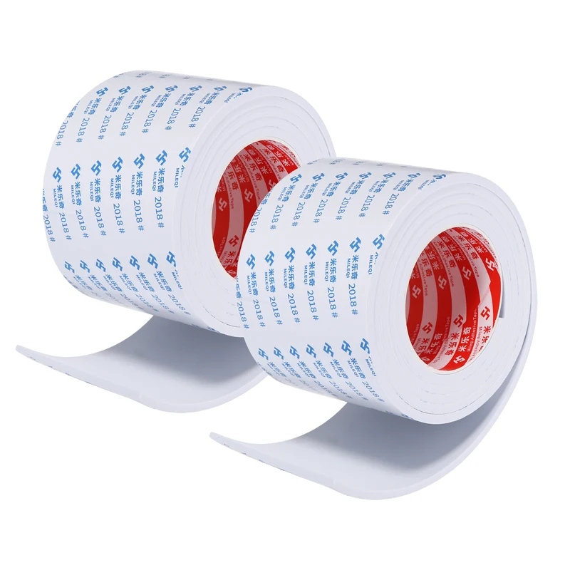 2pcs Foam Tape 100mm W x 5mm t x 2M Weather Stripping White for Door Window