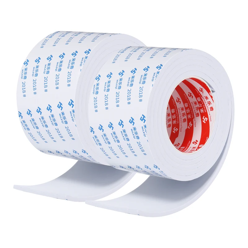 2pcs Foam Tape 80mm W x 5mm t x 2M Weather Stripping White for Door Window