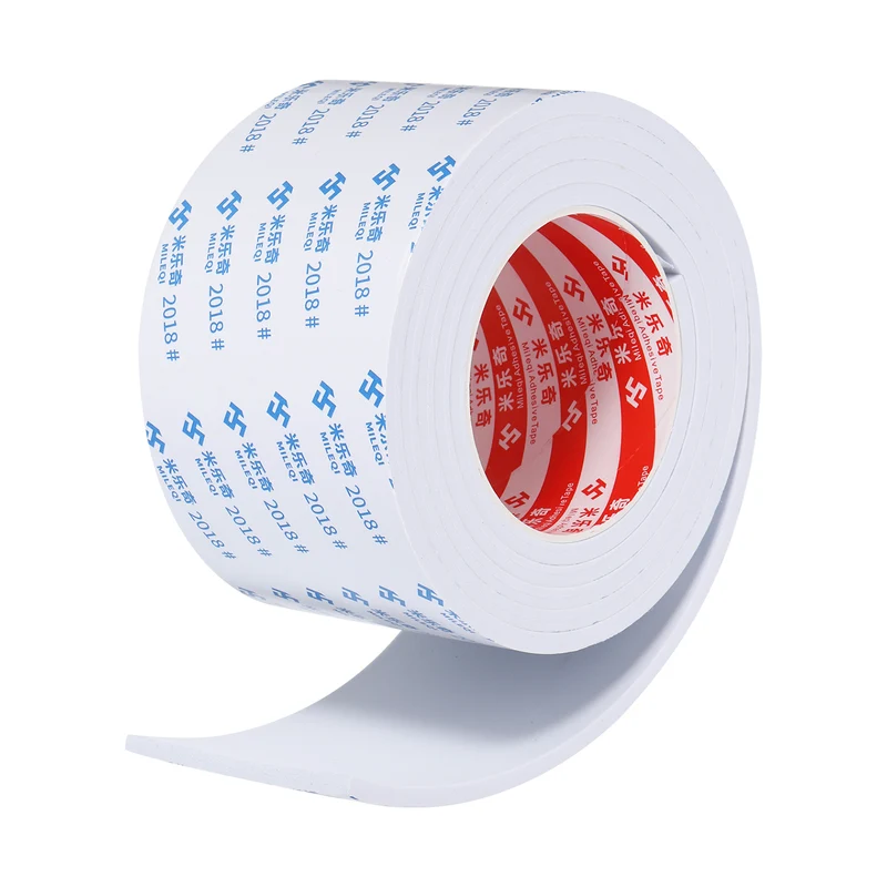 Foam Tape 80mm W x 5mm t x 2M Weather Stripping White for Door Window