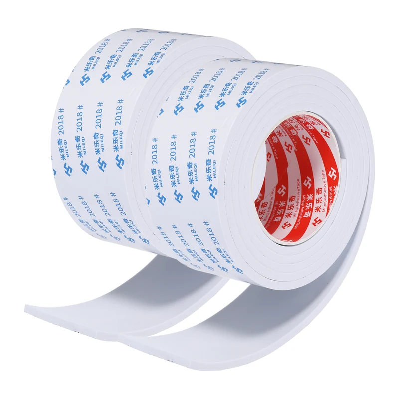 2pcs Foam Tape 60mm W x 5mm t x 2M Weather Stripping White for Door Window