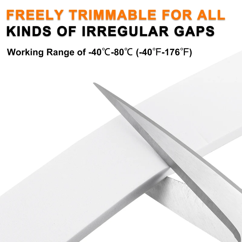 2pcs Foam Tape 100mm W x 3mm t x 5M Weather Stripping White for Door Window