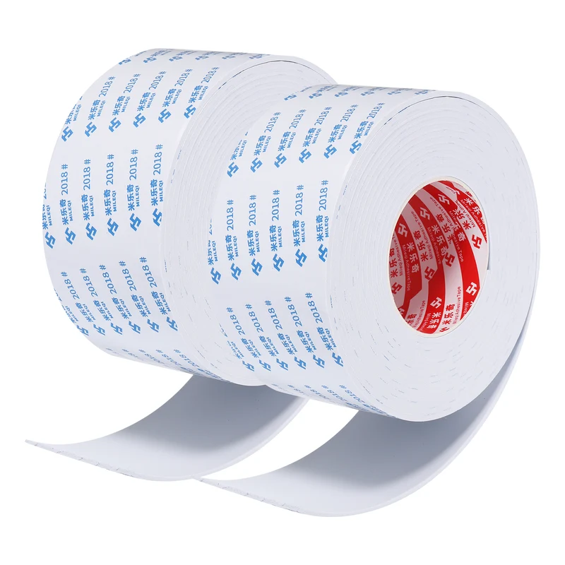 2pcs Foam Tape 80mm W x 3mm t x 5M Weather Stripping White for Door Window