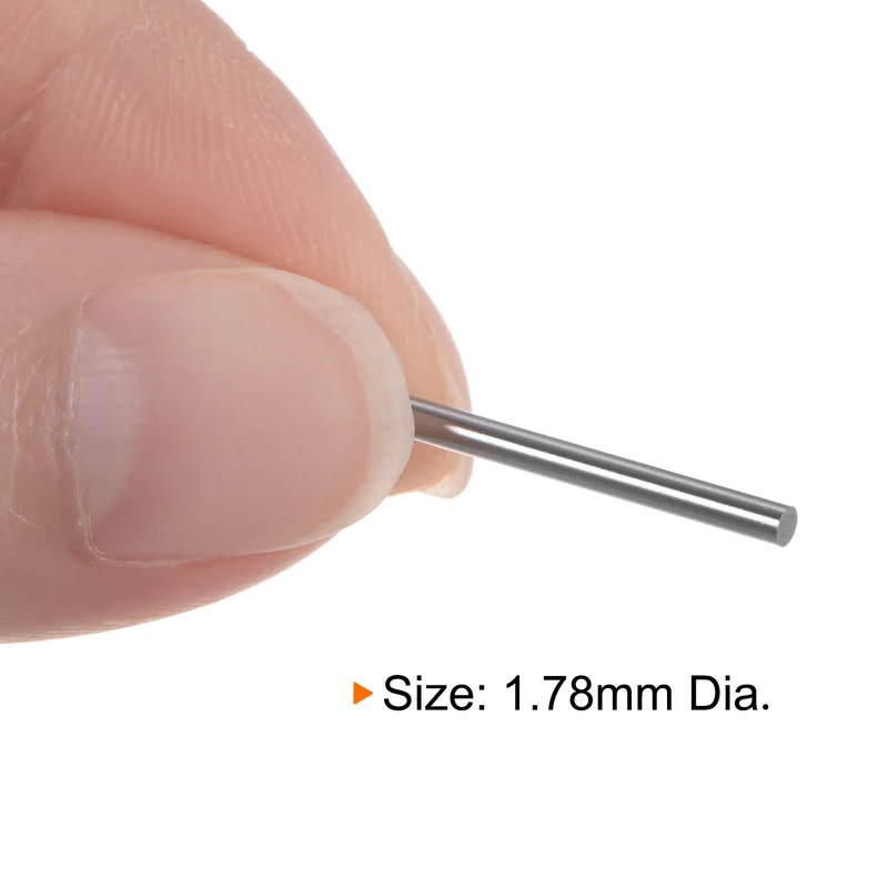 2pcs Class x Steel Pin Gage 1.78mm Dia Metric Tolerance 0.001mm Plug Gage Pins