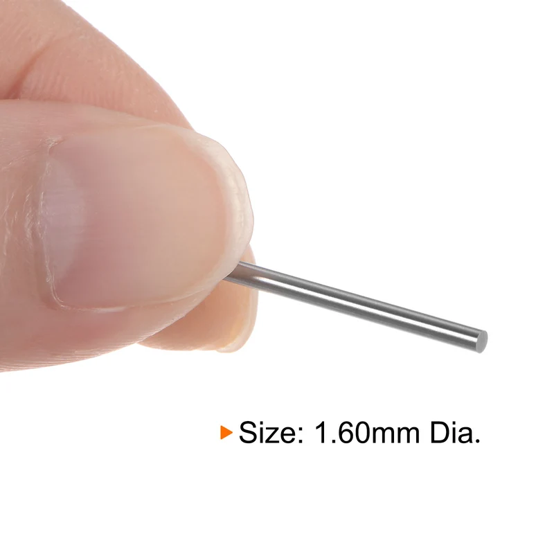 2pcs Class x Steel Pin Gage 1.60mm Dia Metric Tolerance 0.001mm Plug Gage Pins