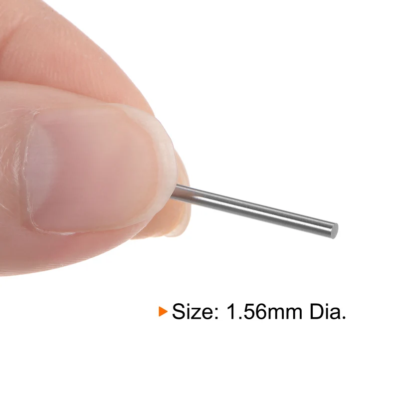 2pcs Class x Steel Pin Gage 1.56mm Dia Metric Tolerance 0.001mm Plug Gage Pins