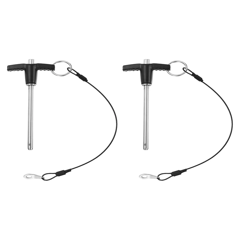 2Pcs T-Handle Quick Release Pin 3/16" x 2-3/4" (Dia x L) 304 Stainless Steel