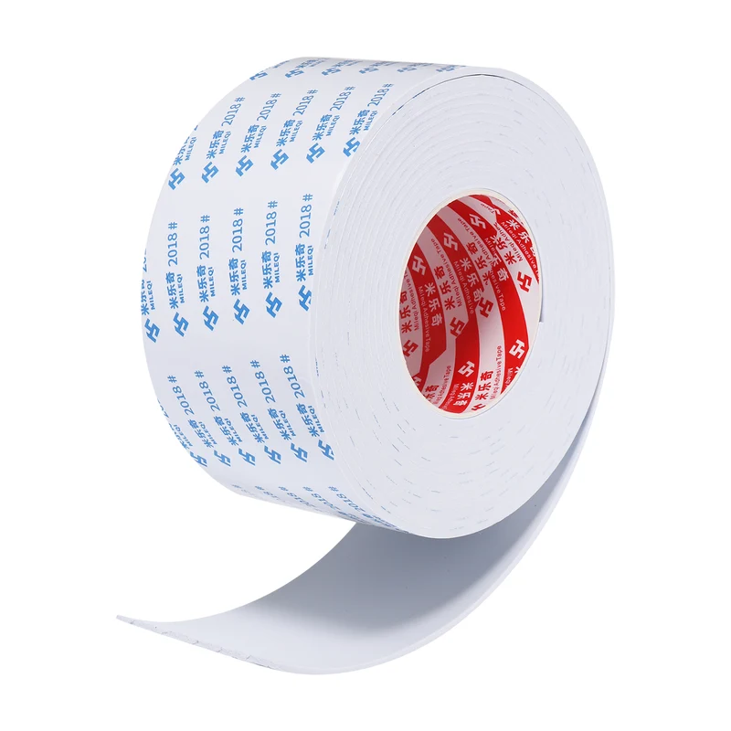 Foam Tape 80mm W x 3mm t x 5M Weather Stripping White for Door Window