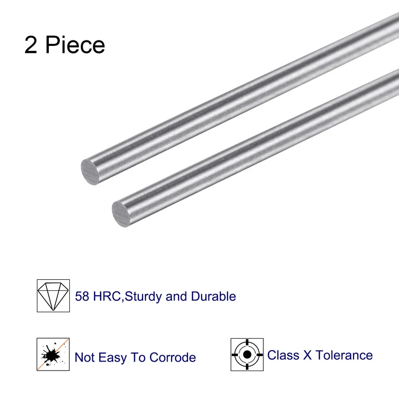2pcs Class x Steel Pin Gage 1.36mm Dia Metric Tolerance 0.001mm Plug Gage Pins