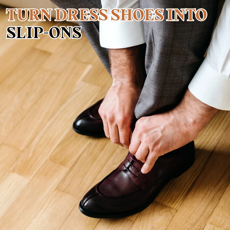 12Pcs No Tie Shoelaces, Silicone Slip on Elastic Dress Shoe Laces, Brown