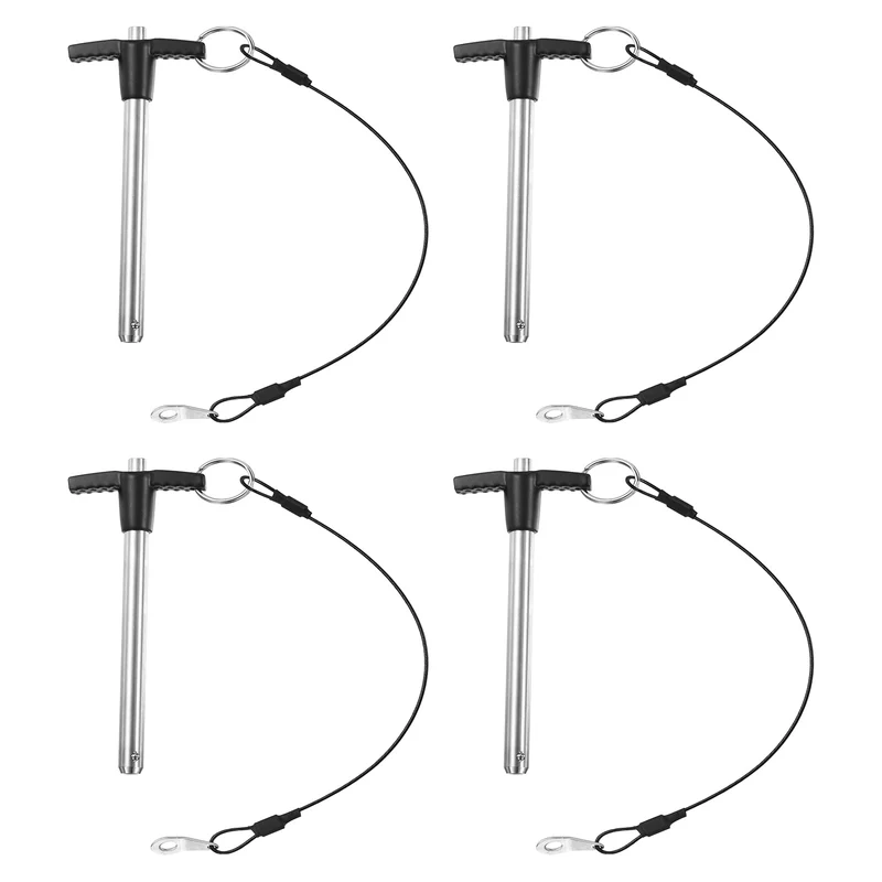 4Pcs T-Handle Quick Release Pin 5/16" x 3-9/16" (Dia x L) 304 Stainless Steel