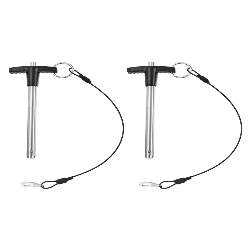 2Pcs T-Handle Quick Release Pin 5/16" x 3-1/8" (Dia x L) 304 Stainless Steel