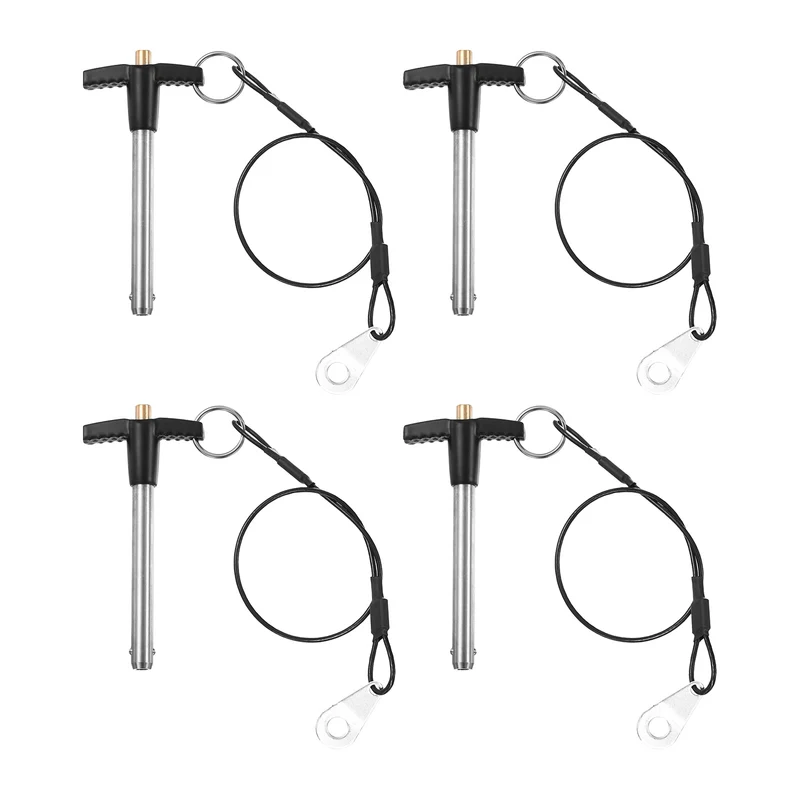 4Pcs T-Handle Quick Release Pin 5/16" x 2-3/8" (Dia x L) 304 Stainless Steel