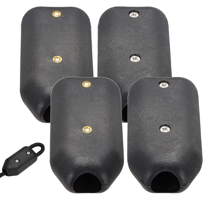 4pcs 5/8 Inch Reusable Rope Clamp for 11-12mm Nylon Braided Cord Single Hole