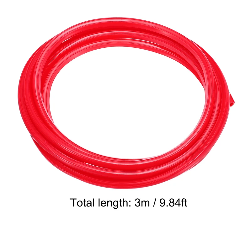 Aluminum Profile Slot Cover Flat Seal Red 3Meter 8mm 3030 4040 Series
