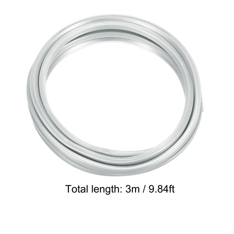 Aluminum Profile Slot Cover Flat Seal Silver 3Meter 8mm 3030 4040 Series