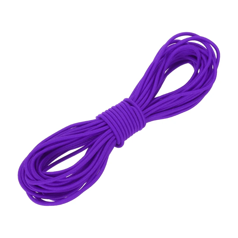 1/8" x 33' Elastic Bungee Cord, Bungee Shock Cord, Dark Purple