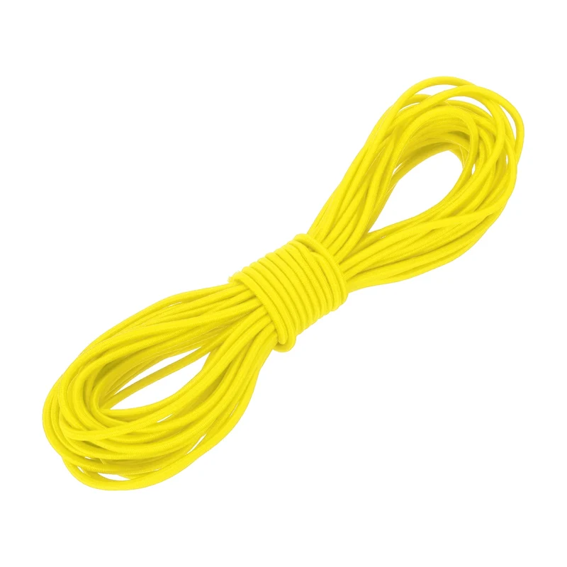 1/8" x 33' Elastic Bungee Cord, Bungee Shock Cord, Yellow