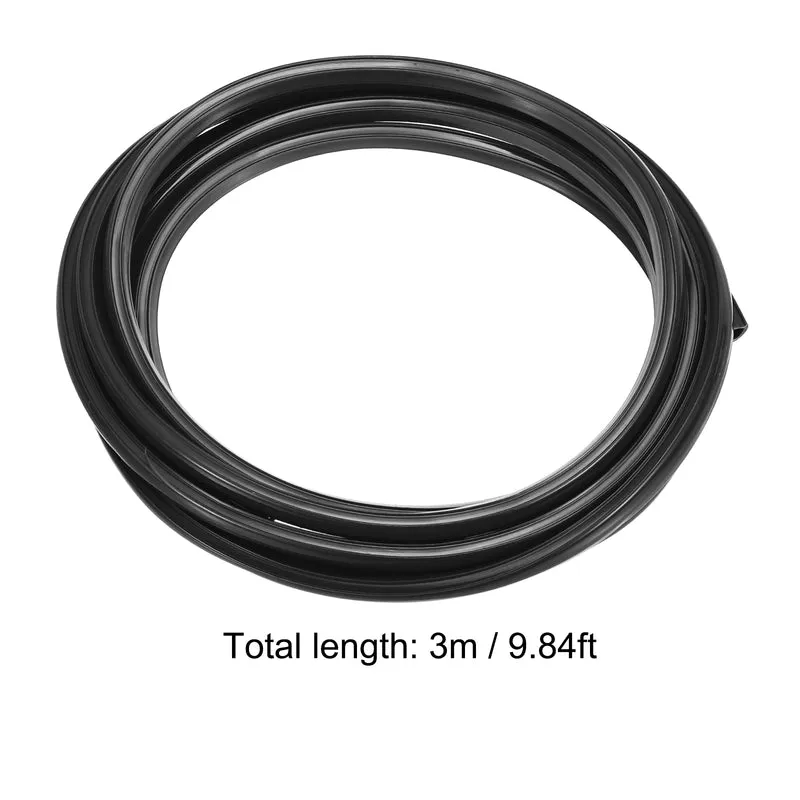 Aluminum Profile Slot Cover Flat Seal Black 3Meter 8mm 3030 4040 Series