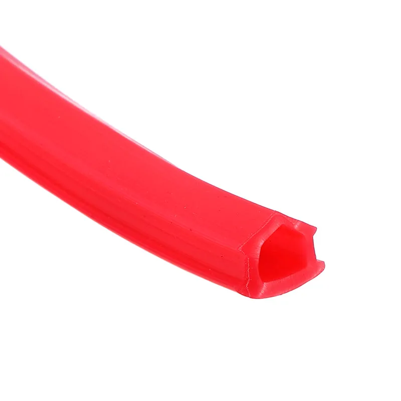 Aluminum Profile Slot Cover Flat Seal Red 10M 6mm 2020 Series