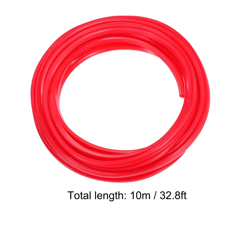 Aluminum Profile Slot Cover Flat Seal Red 10M 6mm 2020 Series