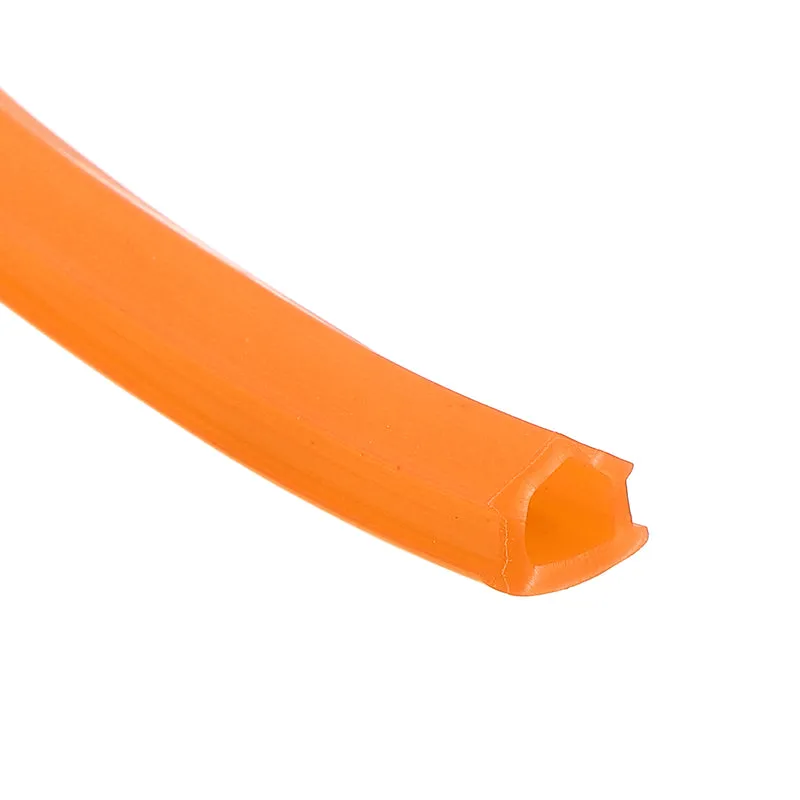 Aluminum Profile Slot Cover Flat Seal Orange 10M 6mm 2020 Series