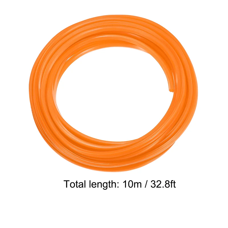 Aluminum Profile Slot Cover Flat Seal Orange 10M 6mm 2020 Series