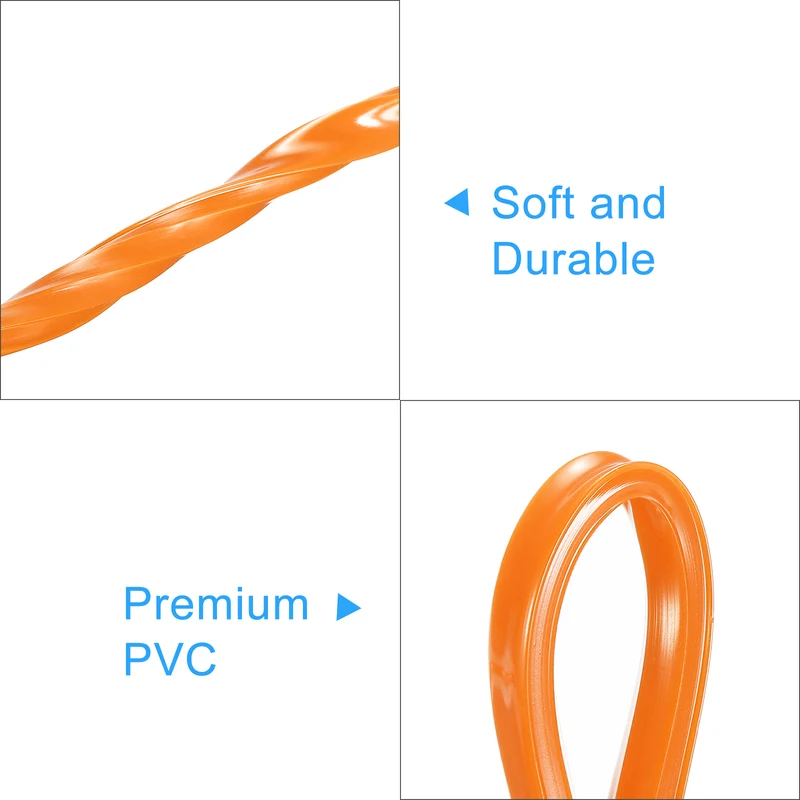 Aluminum Profile Slot Cover Flat Seal Orange 10M 6mm 2020 Series