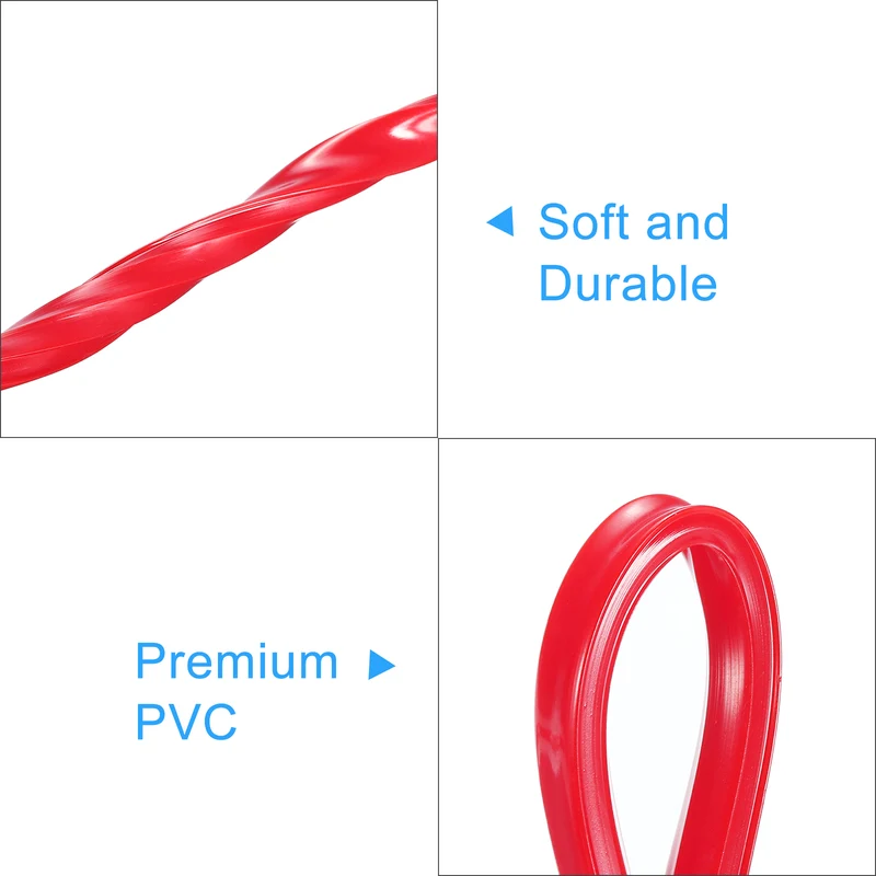 Aluminum Profile Slot Cover Flat Seal Red 3Meter 6mm 2020 Series