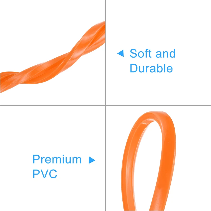 Aluminum Profile Slot Cover Flat Seal Orange 3Meter 6mm 2020 Series