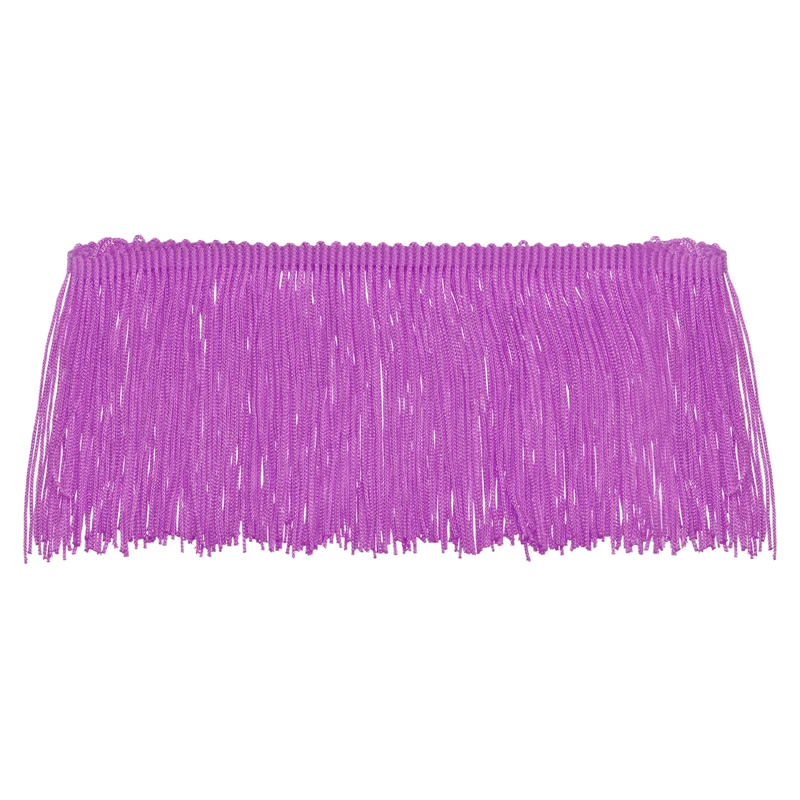 10 Yards 4 Inch Chainette Fringe Trim Tassel Sewing Trim for Clothes Purple