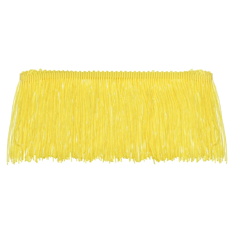 10 Yards 4 Inch Chainette Fringe Trim Tassel Sewing Trim for Clothes Yellow