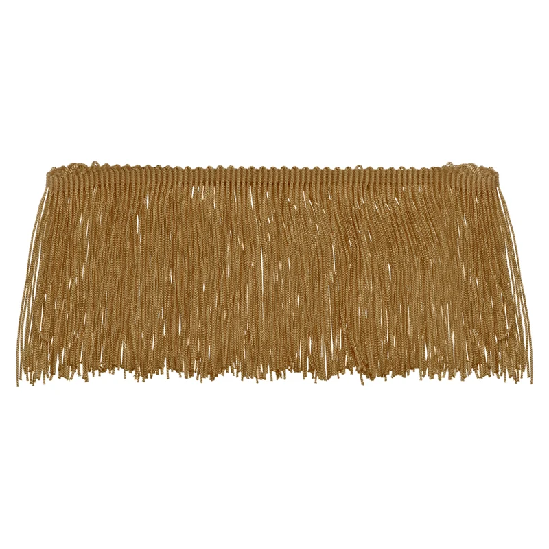10 Yards 4 Inch Chainette Fringe Trim Tassel Sewing Trim for Clothes, Brown