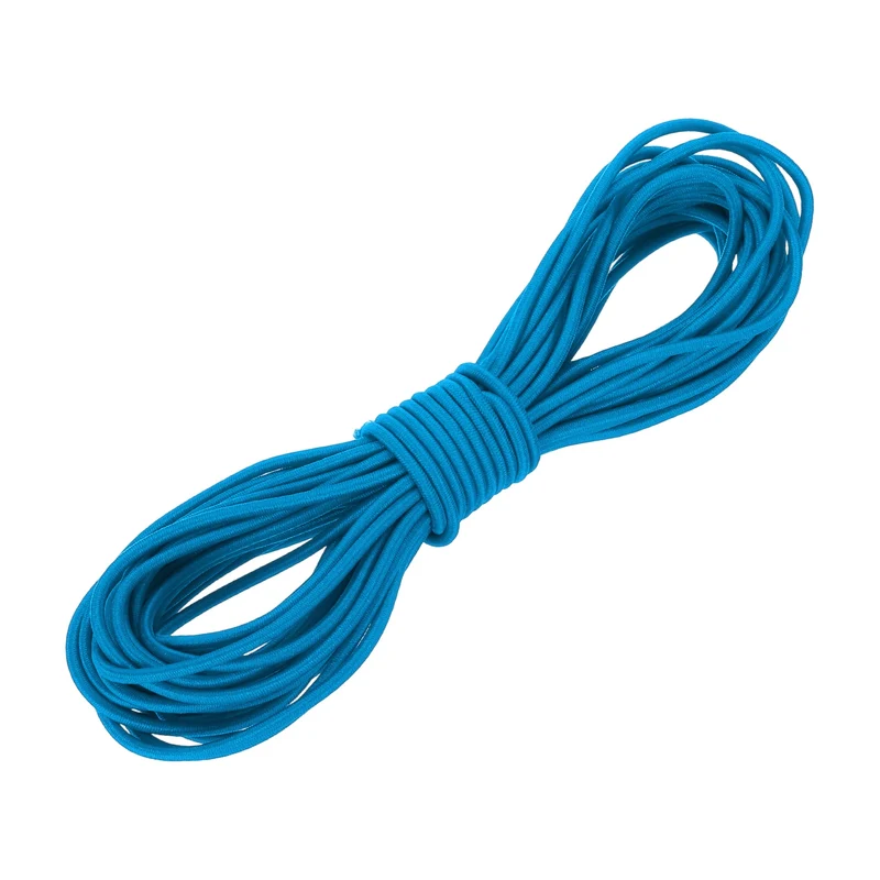 1/8" x 33' Elastic Bungee Cord, Bungee Shock Cord, Sky Blue