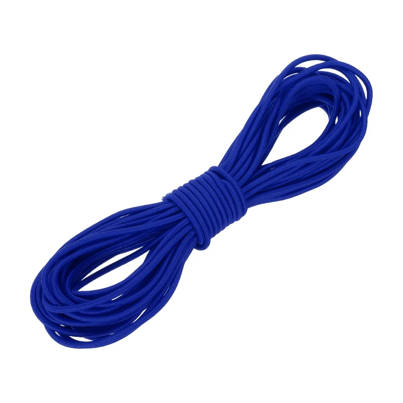 1/8" x 33' Elastic Bungee Cord, Bungee Shock Cord, Dark Blue