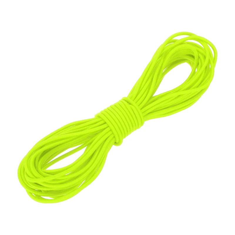 1/8" x 33' Elastic Bungee Cord, Bungee Shock Cord, Light Green